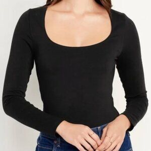 Old Navy Long-Sleeve Scoop-Neck Bodysuit